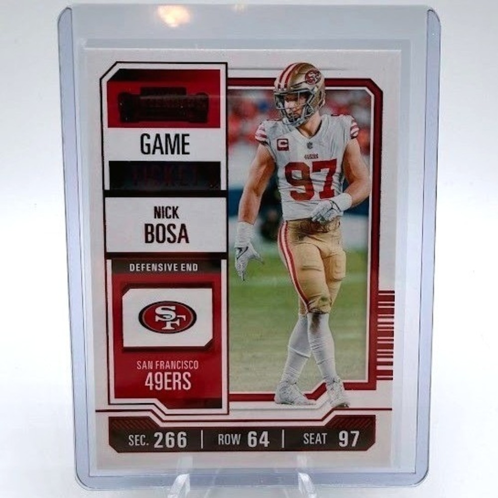 Nick‎ Bosa 2023 Panini Contenders 88 NFL San Francisco 49ers